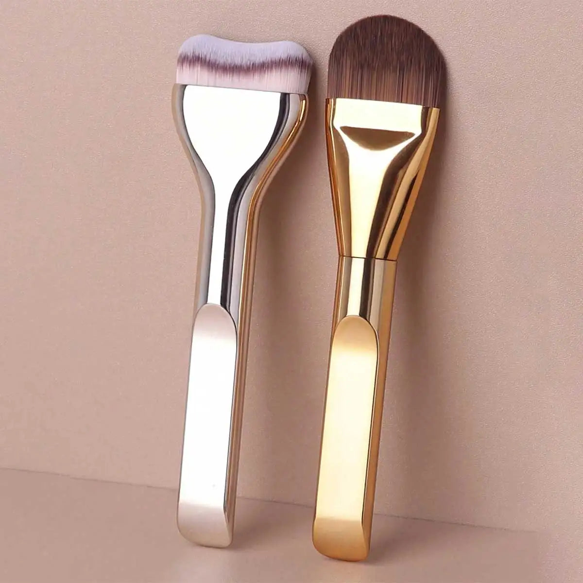 MAANGE 2pcs Foundation Makeup Brushes Set Ultra Thin Top Mask Brush For Liquid Cream Cosmetics Blending Beauty Tool Premium Gift Nanasbeautyholic