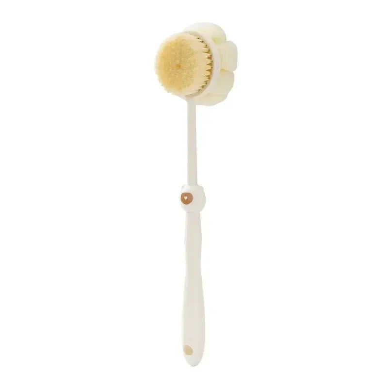 Bath Brush Back Body Bath Shower Sponge Scrubber Brushes With Handle Exfoliating Scrub Skin Massager Exfoliation Bathroom Brush Nanasbeautyholic