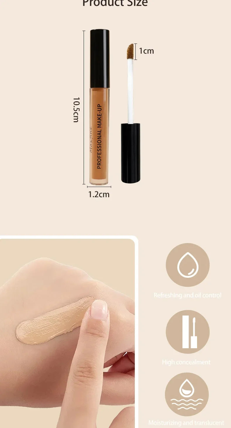 MAXFINE Concealer Foundation Stick – Full Coverage for Dark Circles, Acne & Natural Finish