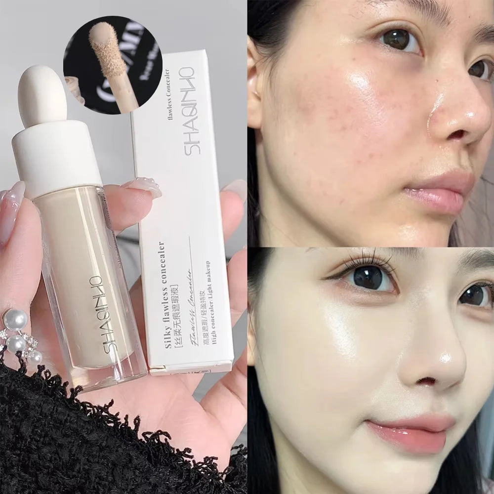 Silky Concealer Cream – Full Coverage for Acne Marks, Dark Circles & Skin Brightening | 3 Shades