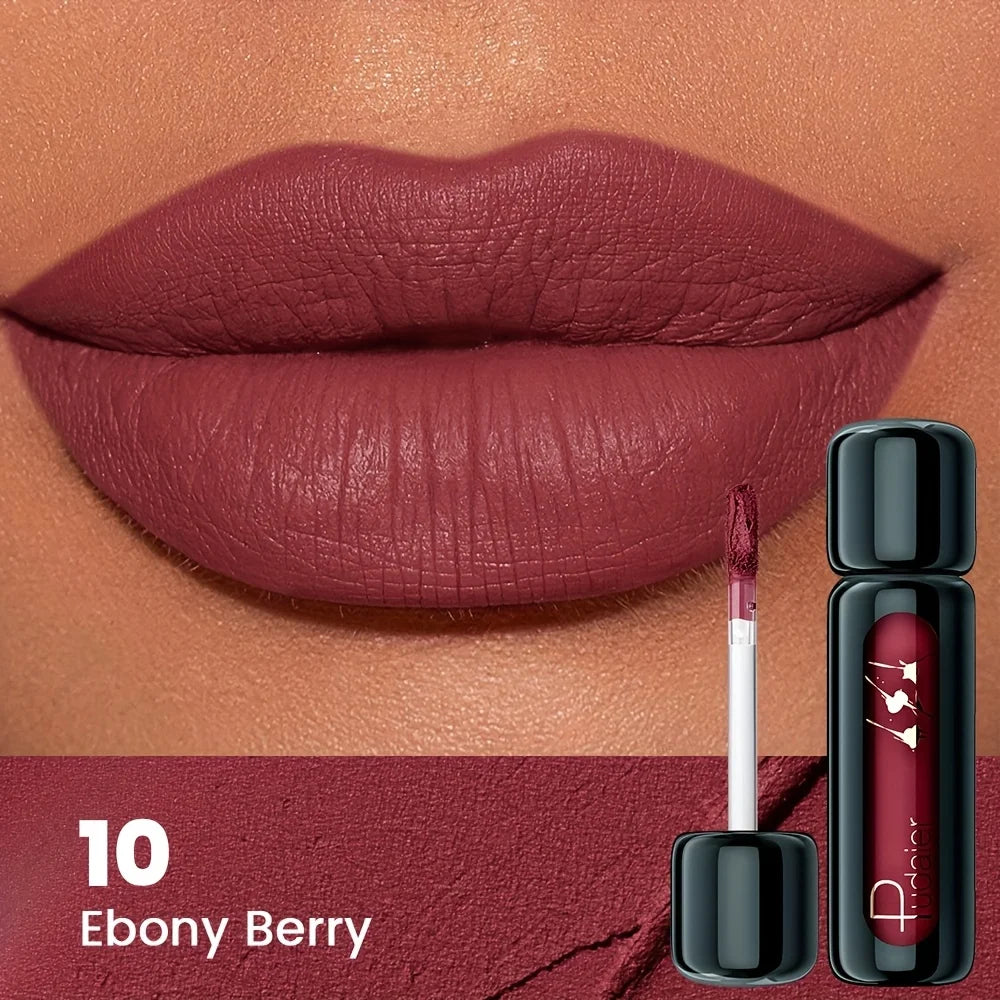 1pc Matte Velvet Lip Gloss, Highly Saturated Liquid Lip Mud, Non-Stick Long Lasting, All Skin Tones Compatible,Mother's Day Gift Nanasbeautyholic