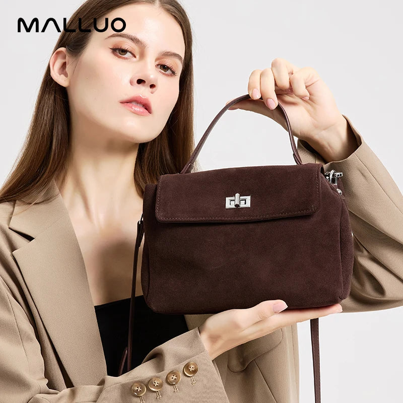 Malluo Women's Cow Genuine Leather Shoulder Bag