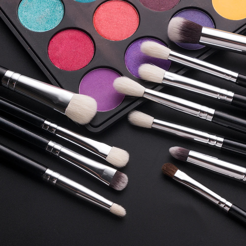 BEILI Black Makeup Brush Sets Professional Natural Goat Fiber Hair Brush Foundation Kakubi Contour Eyeshadow Beauty Tool brochas Nanasbeautyholic