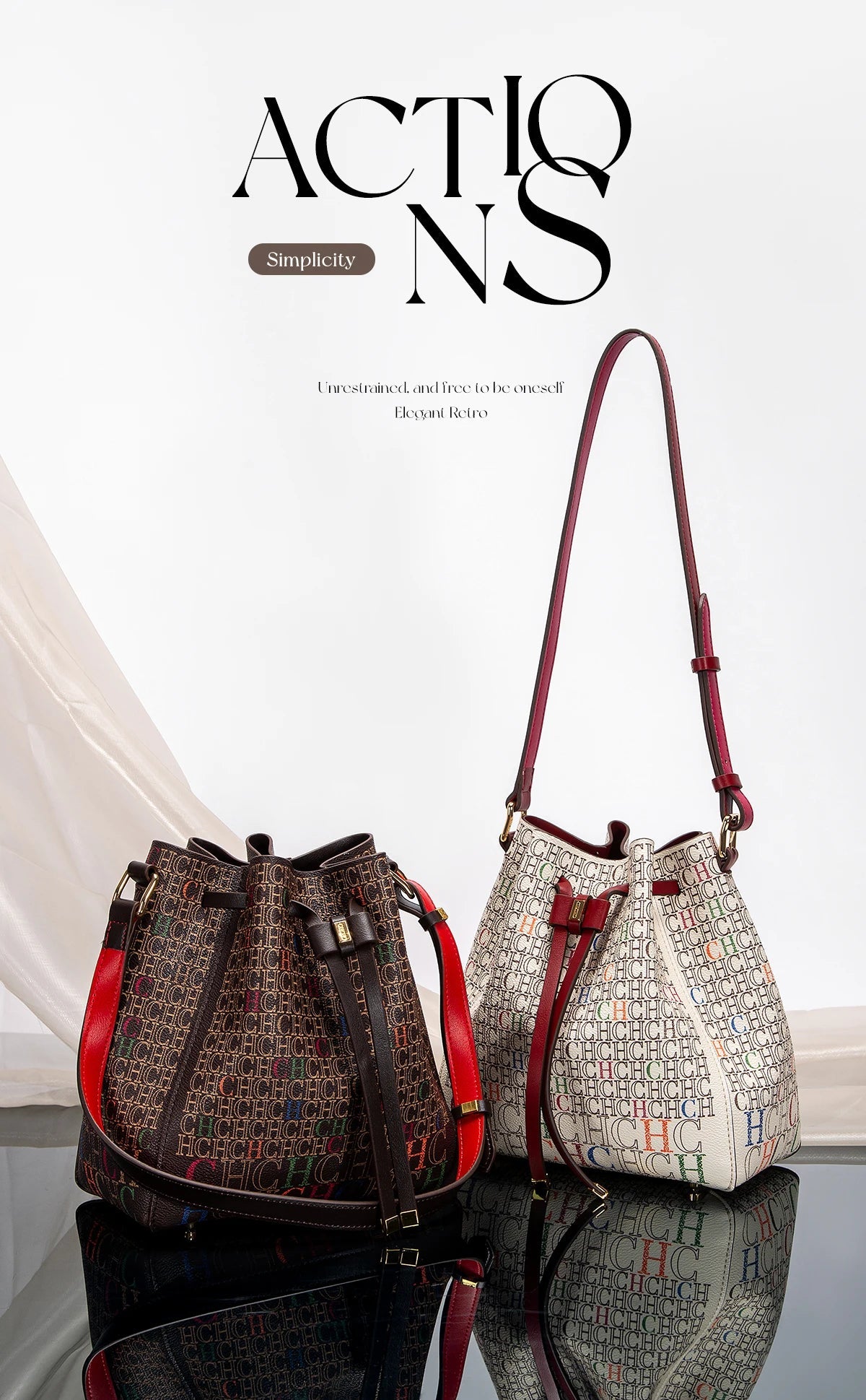 Luxury Classic Women's Handbag Bucket Bag Fashion PVC Printed Shoulder Luxury Brand Women Designer Wallet Classic Nanasbeautyholic