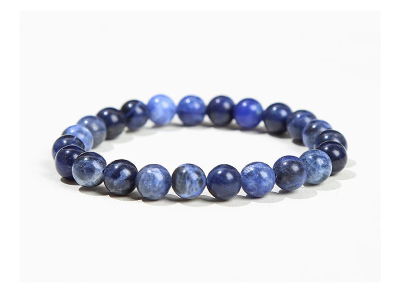 Natural Gemstone Bead Bracelet — Amethyst, Tiger Eye, Crystal, Agate & More | Reiki Healing Jewelry
