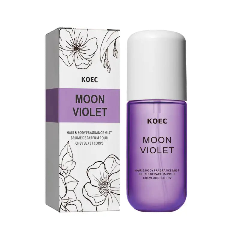 KOEC Moon Violet Hair & Body Fragrance Mist 50ml | Alcohol-Free Floral Perfume