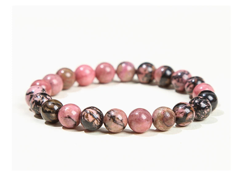 Natural Gemstone Bead Bracelet — Amethyst, Tiger Eye, Crystal, Agate & More | Reiki Healing Jewelry