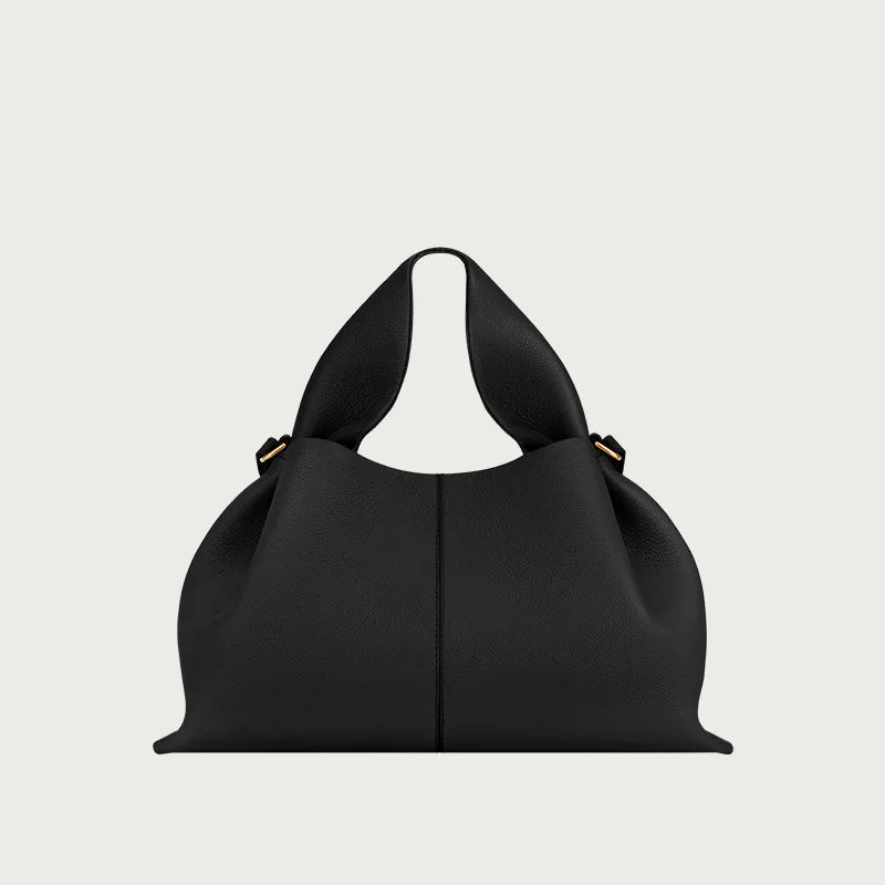 Genuine Leather Cloud Bag – Soft Dumpling Crossbody & Shoulder Tote