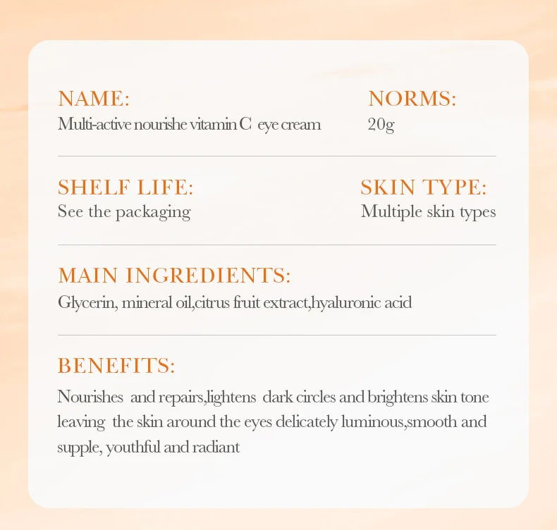 BIOAQUA Vitamin C Skin Care Kit Moisturizing Face Serum Anti-Aging Anti Dark Circles Eye Cream Facial Eyes Travel Size Skin Care Nanasbeautyholic