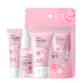 LAIKOU Vitamin C 24K Golden Sakura Skin Care Sets Face Cream Serum 3pcs/set