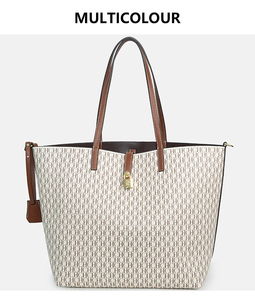 CH Elegant Light Luxury Practical With Bags Pure Color Simple Large Capacity Casual Resistant Brand Women's Bag Shoulder Bag Nanasbeautyholic