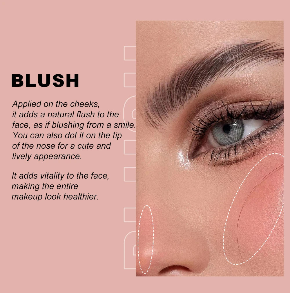Young Vision 6-Shade Cushion Blush – Skin-Friendly Highlighter & Blush Stick