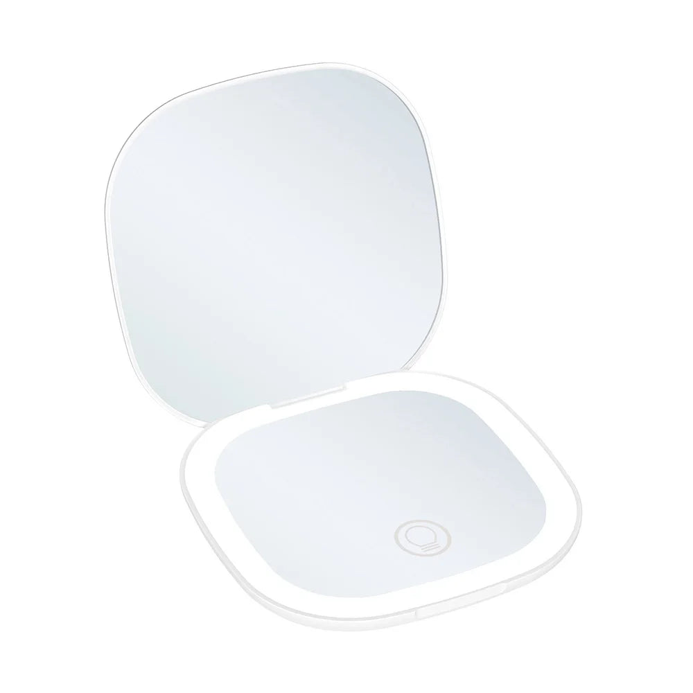 Mini Compact Foldable Pocket Hand Led Makeup Mirror