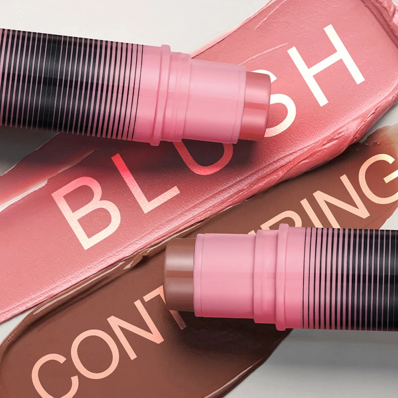 6-Shade Blush & Contour Cream Stick – Waterproof Concealer & Highlighter for a Flawless Finish