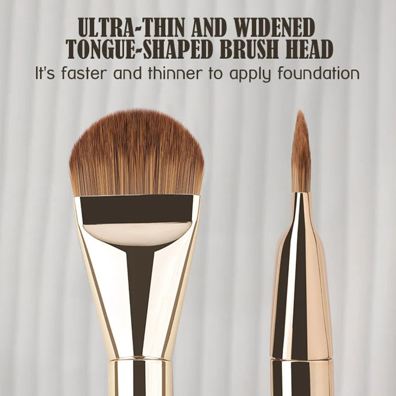 HMQ Ultra Thin Foundation Brush Tongue-Shaped