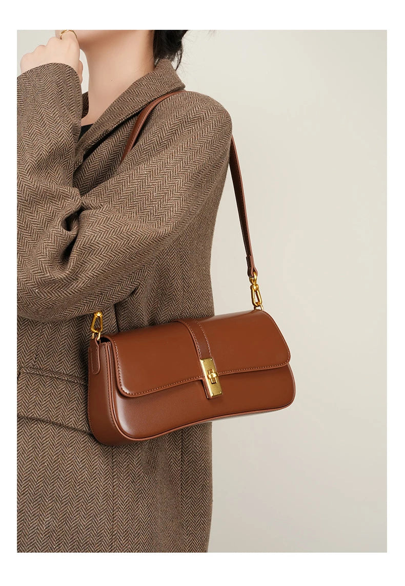 Jonlily Women Genuine Leather Shoulder Bag