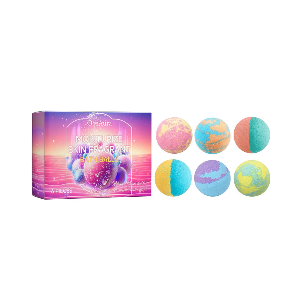 Lavender Bubble Bath Balls Long Lasting Fragrance Improve Exfoliating Foot Odor Cleanse Relax Stress Moisturizing Salt Bath Ball Nanasbeautyholic