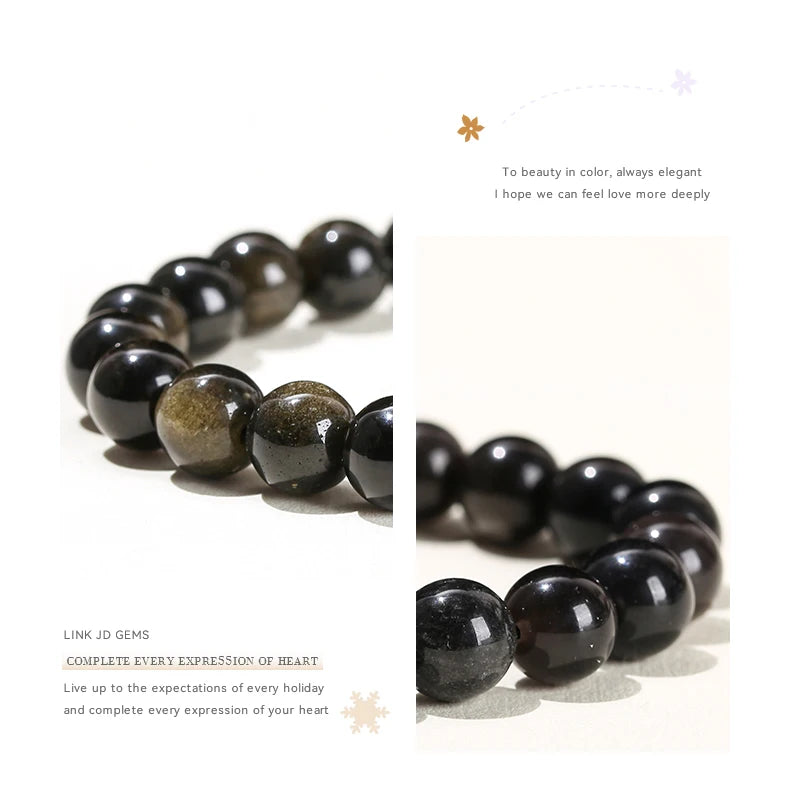 Natural Gemstone Bead Bracelet — Amethyst, Tiger Eye, Crystal, Agate & More | Reiki Healing Jewelry