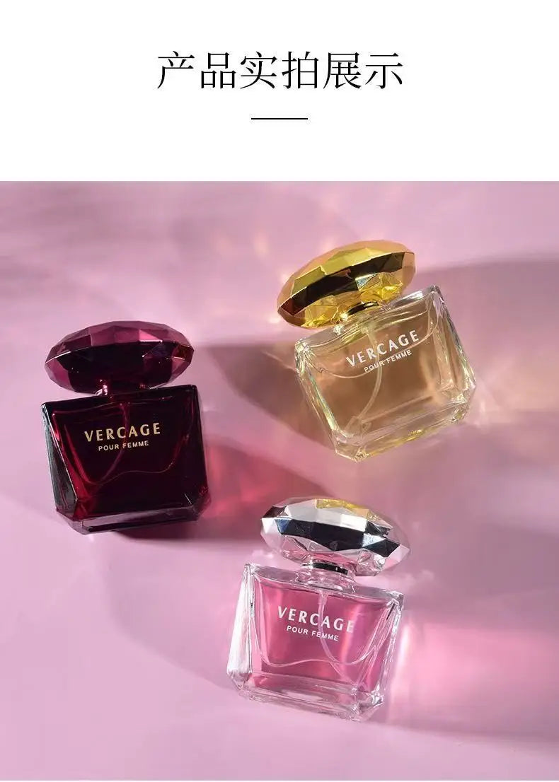 50ML Osmanthus Peony and Pomegranate Fragrance Perfume for Women Crystal Diamond Series Light and Elegant Scent Parfum Nanasbeautyholic