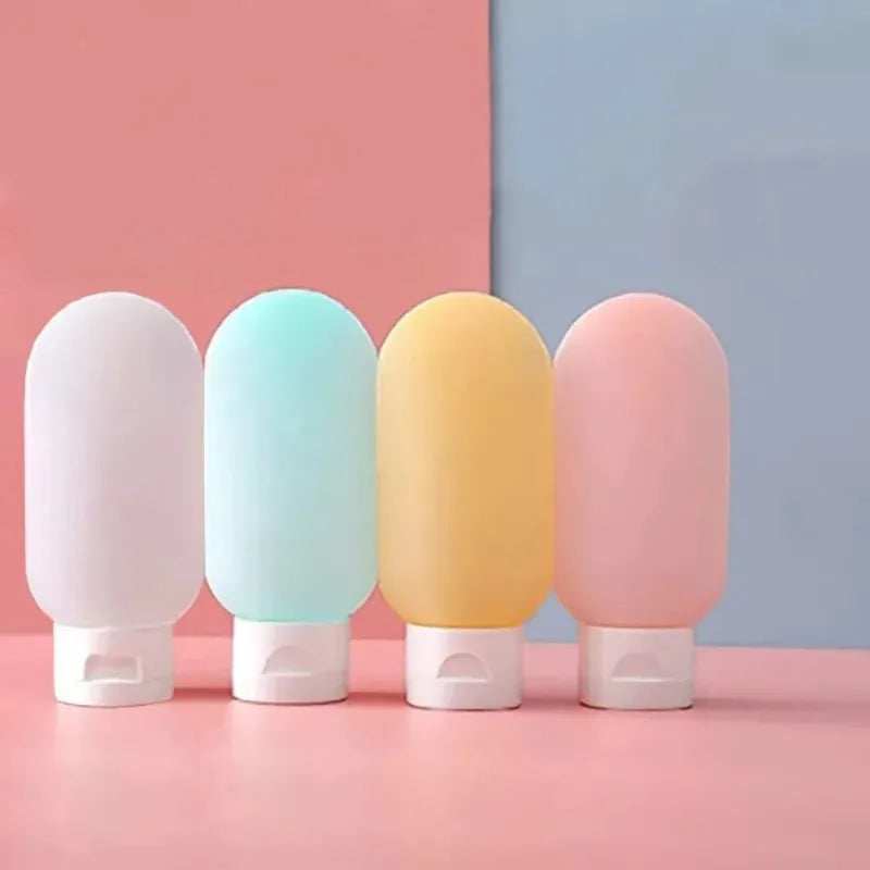 3/4Pcs Travel Botttles Set Refillable Bottle Cosmetic Containers 60ml