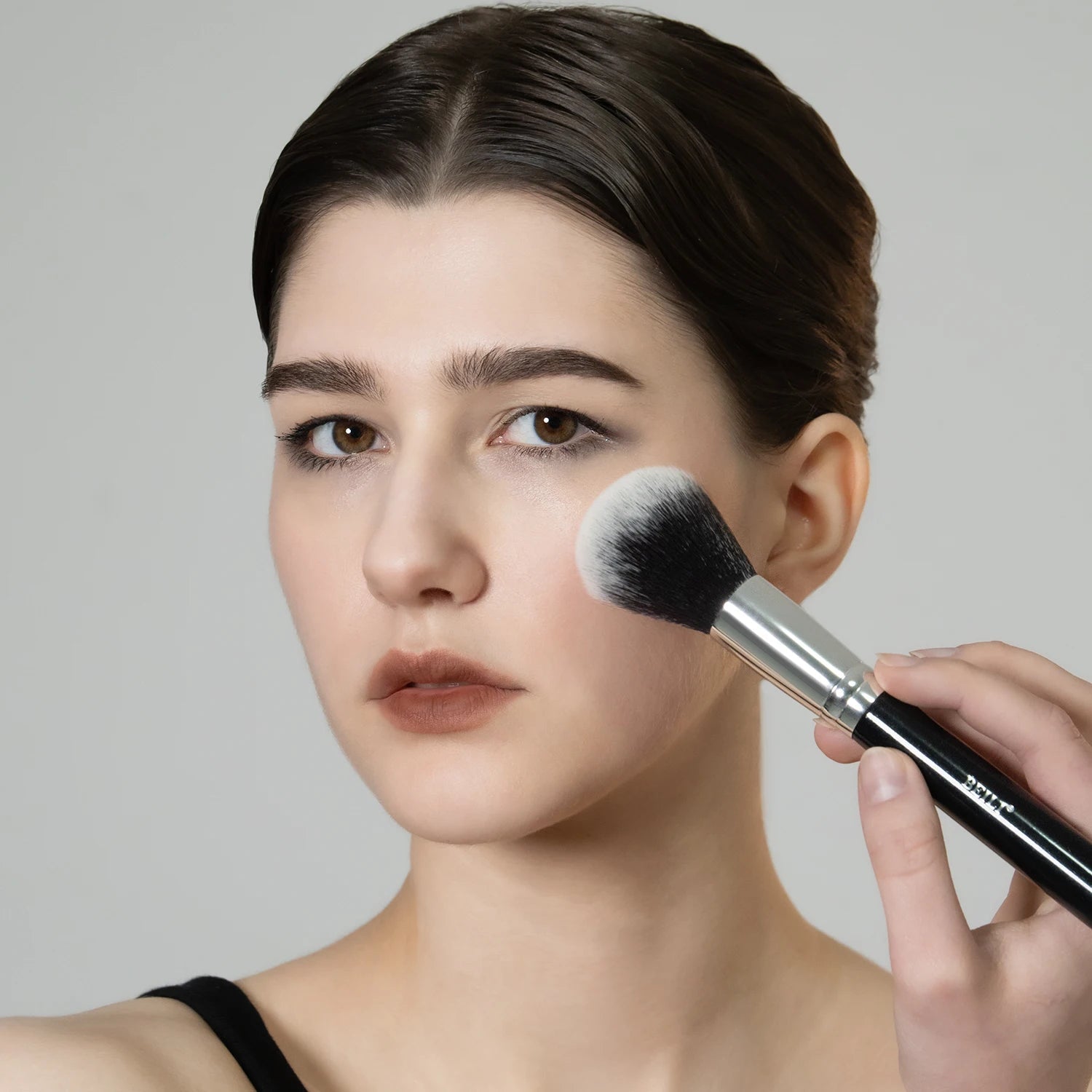 BEILI Black Makeup Brush Sets Professional Natural Goat Fiber Hair Brush Foundation Kakubi Contour Eyeshadow Beauty Tool brochas Nanasbeautyholic