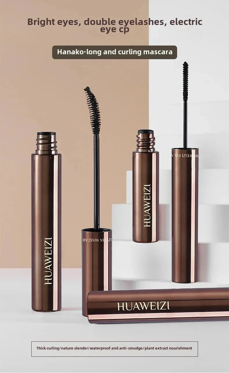 Waterproof 4D Mascara Thick Long Smudge-proof Plump Encrypted Long-lasting Curling Large Eye Makeup Makeup Tools Nanasbeautyholic