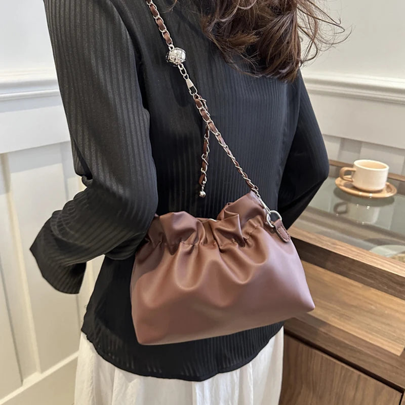 Chic Chain Bucket Bag – Women's Crossbody & Shoulder Bag