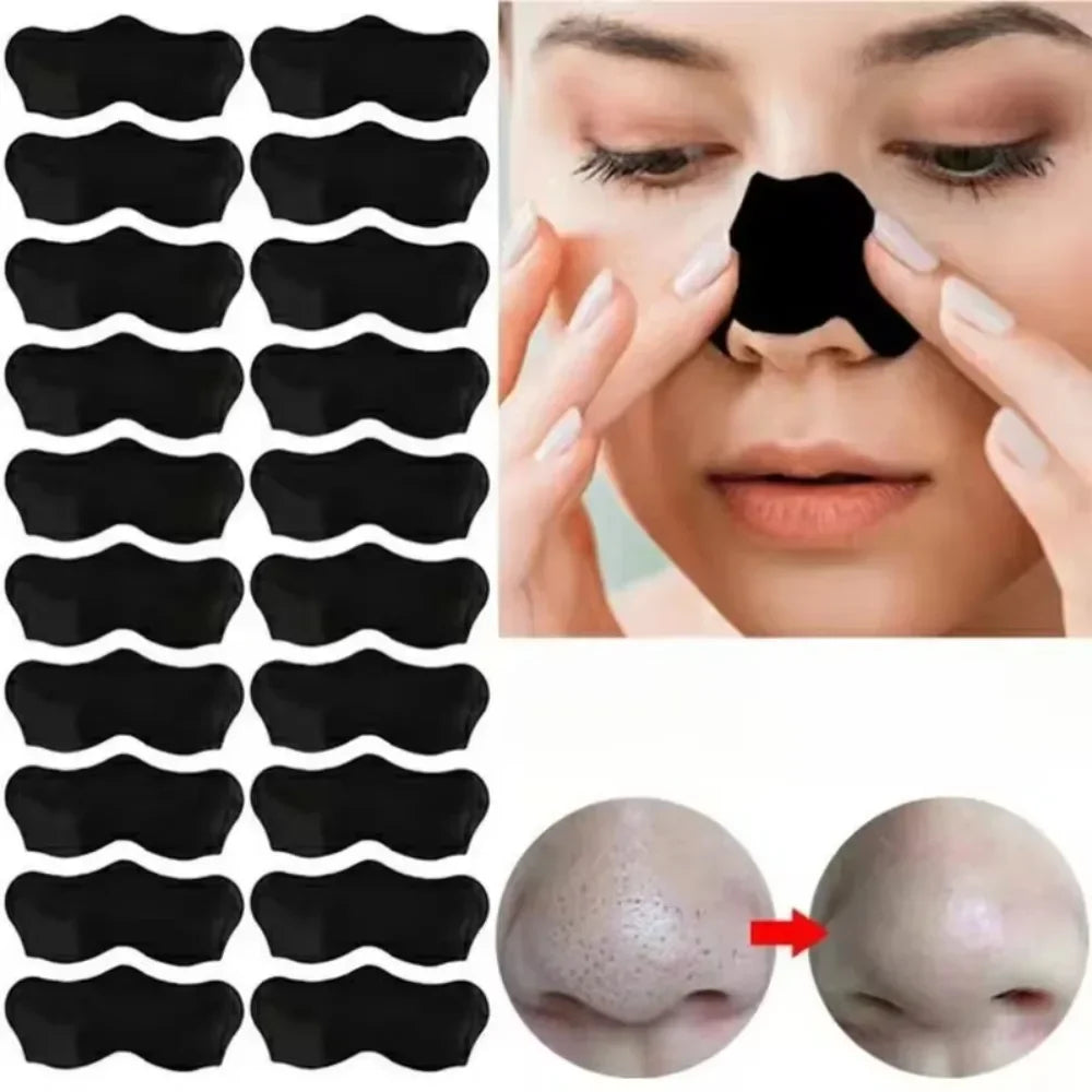 50/100PCS Bamboo Charcoal Nasal Strips Blackhead Remover