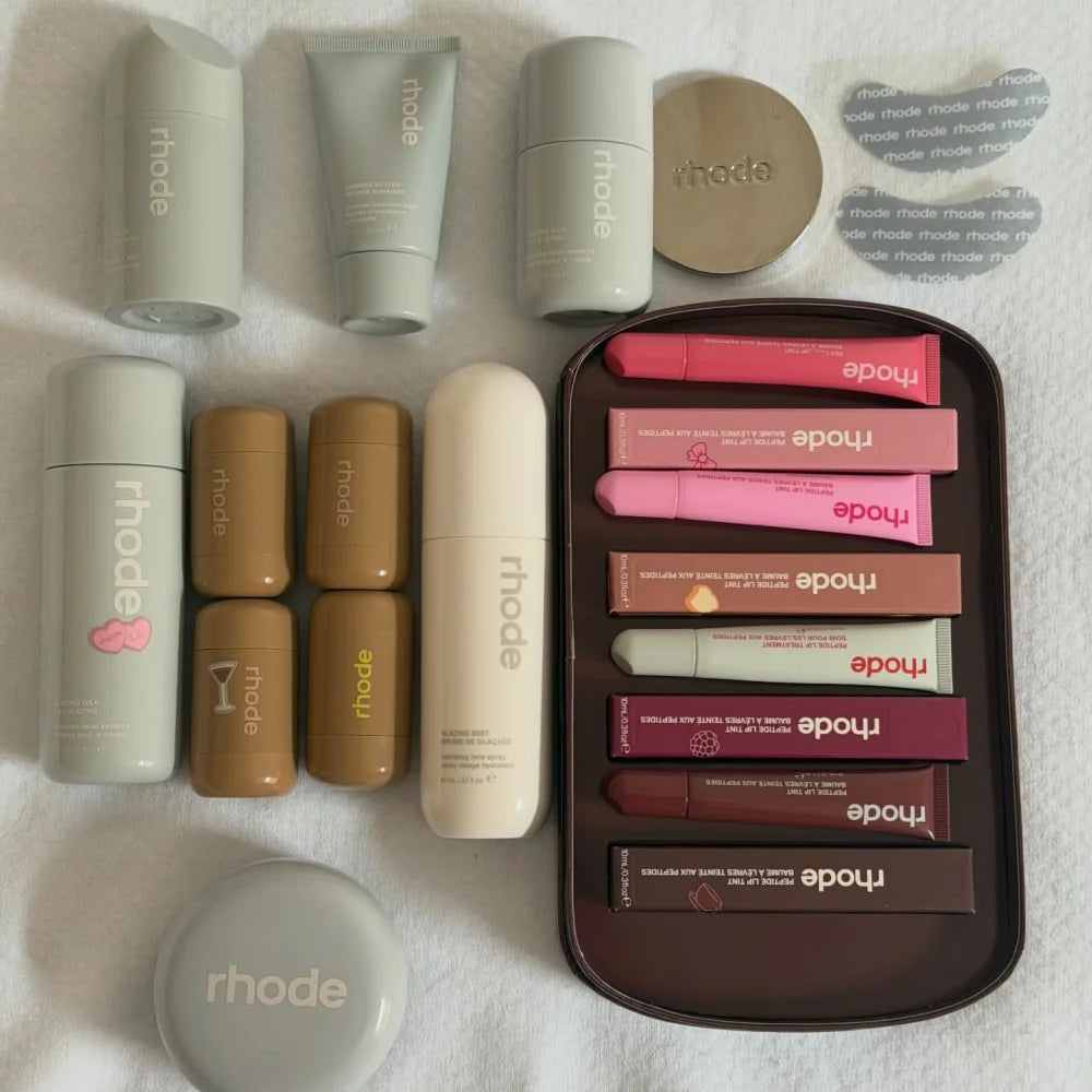 Rhode Peptide Lip Gloss, Glazing Fluid & Barrier Butter Skincare