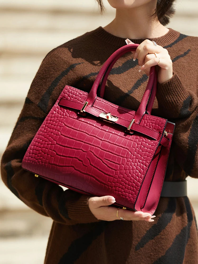 Hot ZOOLER Fashion Woman Bag Full Genuine Leather Shoulder Bags for Businesswomen Real Cow Handbags Purses Bolsa Feminina #wg383 Nanasbeautyholic