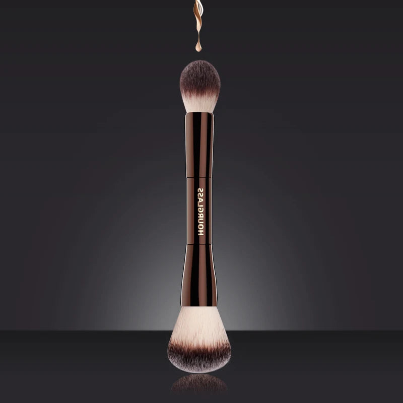 Hourglass Makeup Brush- No.17 Lighting Edit Brush Soft Fiber Hair Double Head Highlight Fashion Design Single Face Brush Nanasbeautyholic