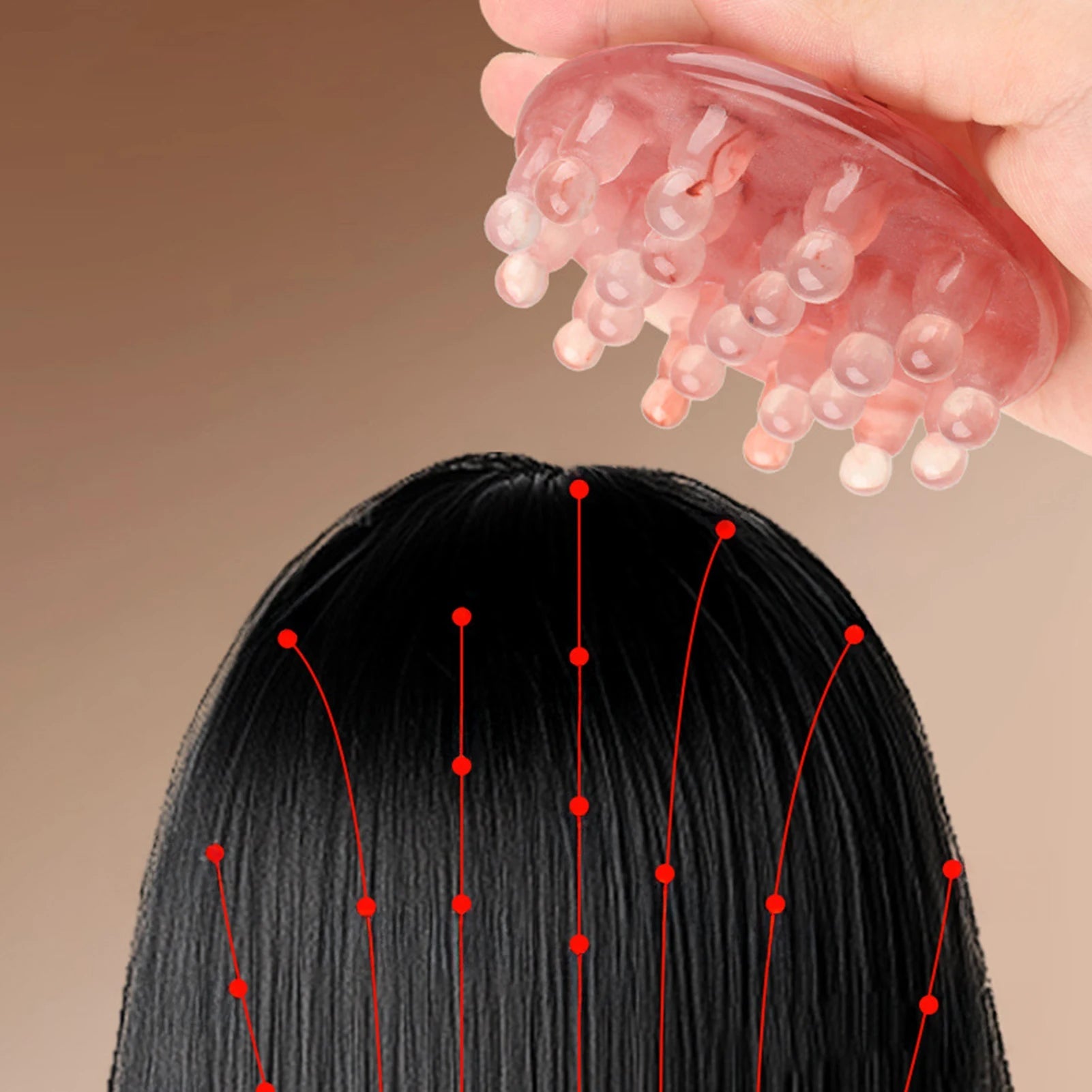 Resin Scalp Massage Comb Cellulite Lymphatic Drainage Massager for Muscles Back Neck Shoulder Relaxation Massager Nanasbeautyholic