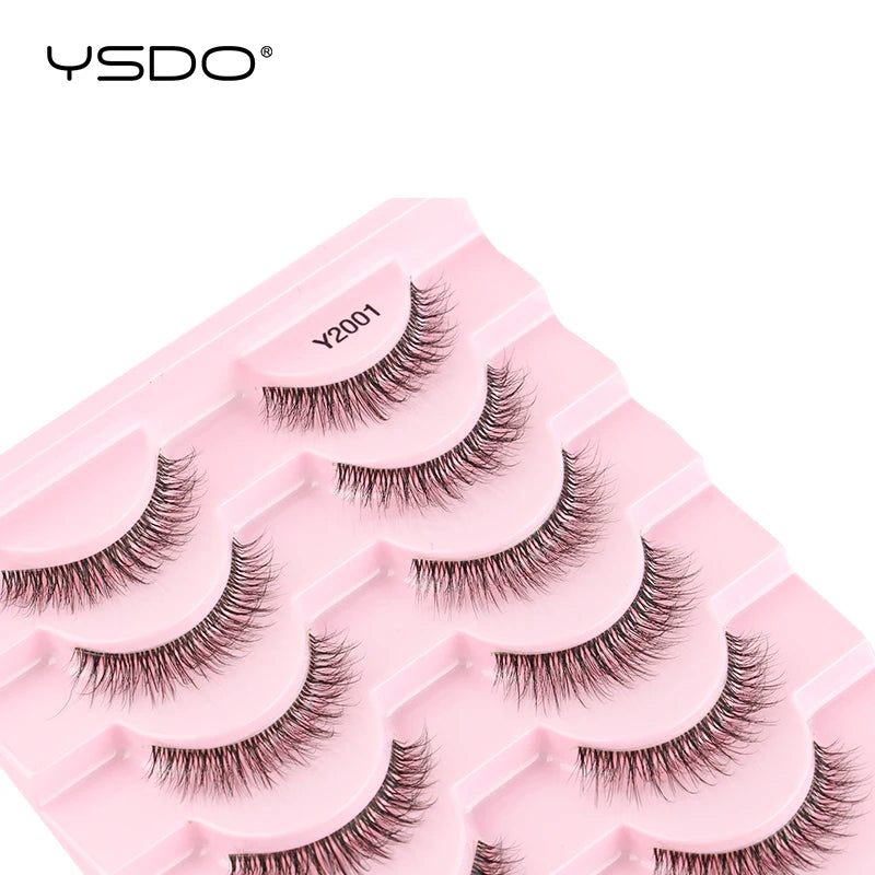 YSDO Natural Full False Eyelashes 3d Lashes  Cat Eye Fake Eyelashes Extension Faux Cils Makeup Tools
