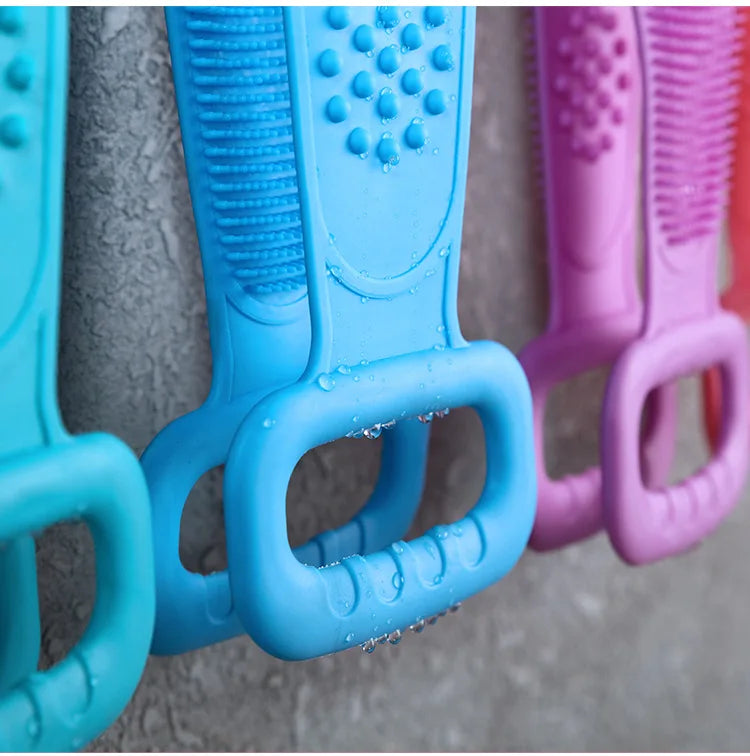 Body Sponge Silicone Brushes Bath Towels Scrubber Rubbing Back Peeling Massage Shower Belt Extended Skin Clean Brushes Nanasbeautyholic