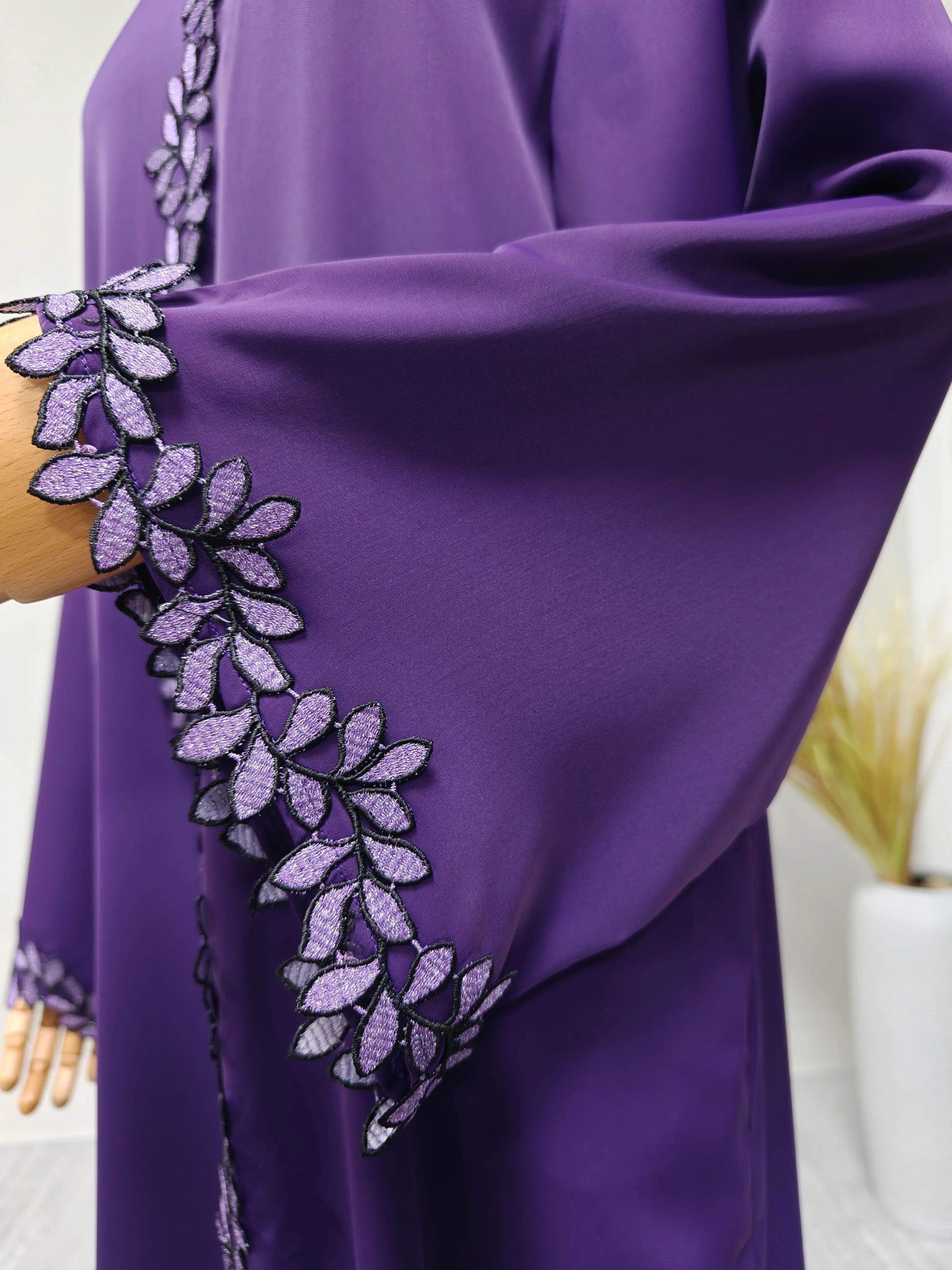 Elegant Embroidered Abaya | Loose Fit Modest Dress for Women