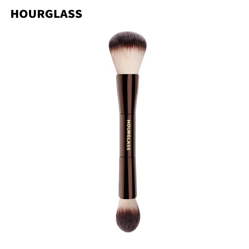 Hourglass Makeup Brush- No.17 Lighting Edit Brush Soft Fiber Hair Double Head Highlight Fashion Design Single Face Brush Nanasbeautyholic
