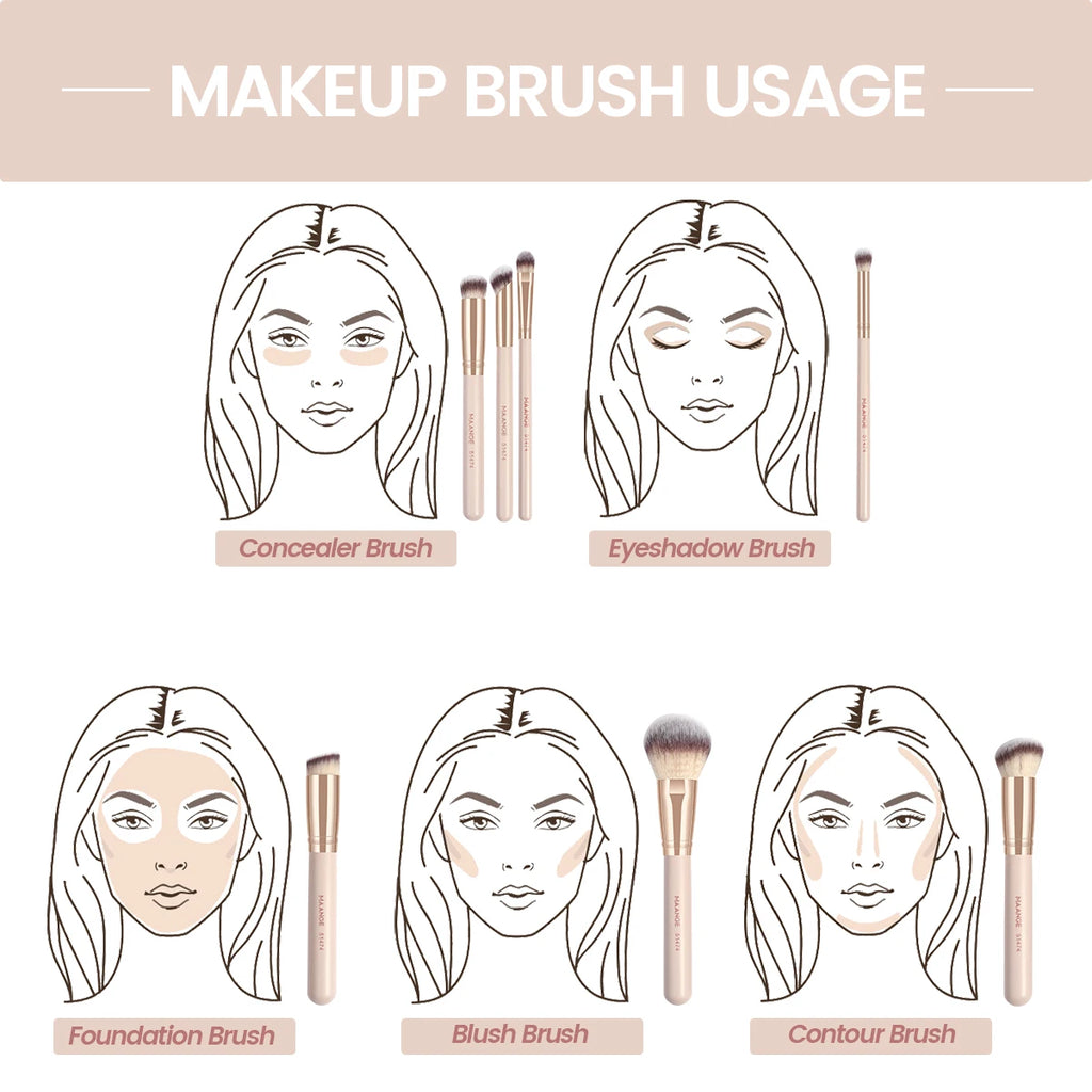 MAANGE 7pcs/set Makeup Brushes