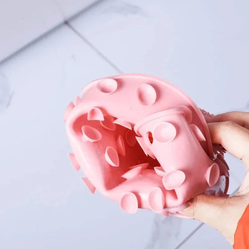 Exfoliating Shower Massage Scraper Back Massage Brush Bathroom Non-slip Bath Mat Silicone Foot Wash Body Cleaning Bathing Tool Nanasbeautyholic