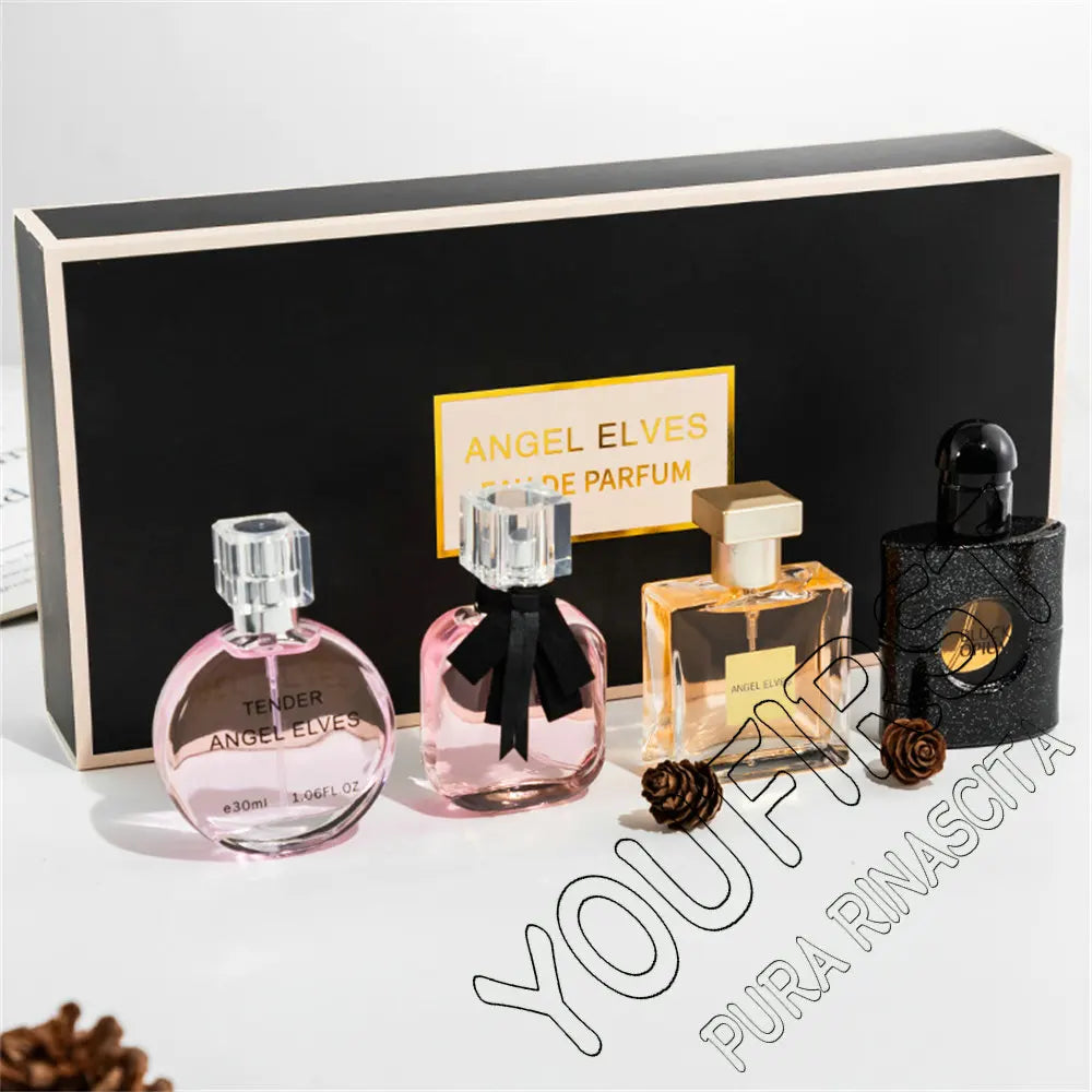 High Quality Perfume Women 120ml Perfumes Feminino Gift Box 4Pcs Set Parfum Femme Lasting Fragrance Floral Fruity Scent Spray Nanasbeautyholic