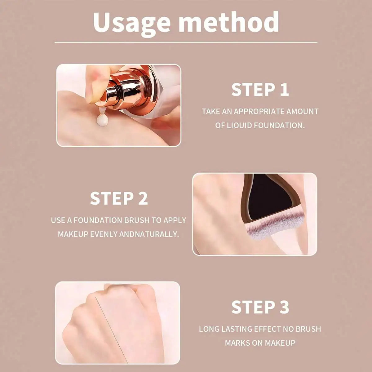 MAANGE 2pcs Foundation Makeup Brushes Set Ultra Thin Top Mask Brush For Liquid Cream Cosmetics Blending Beauty Tool Premium Gift Nanasbeautyholic