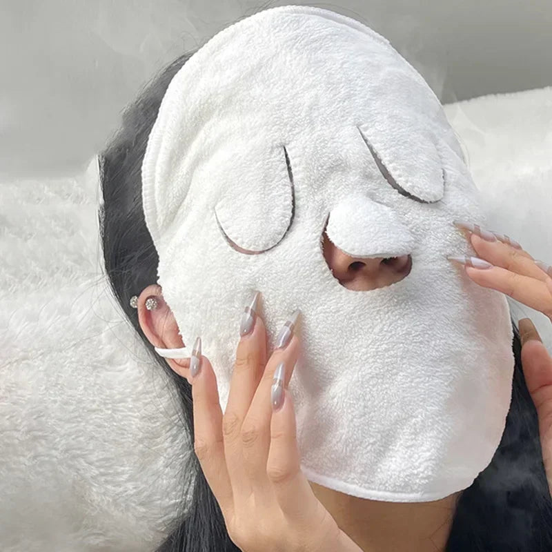 Warm compress towel Cold compress face compress face towel Double thickness beauty salon Beauty hair towel skin care Nanasbeautyholic