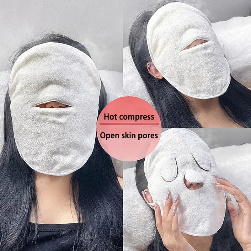 Warm compress towel Cold compress face compress face towel Double thickness beauty salon Beauty hair towel skin care Nanasbeautyholic