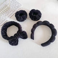 4PCS Stylish Washing Headband Set Wristbands Scrunchies Spa Bubble Headband for Washing Face Makeup Shower Skincare Nanasbeautyholic