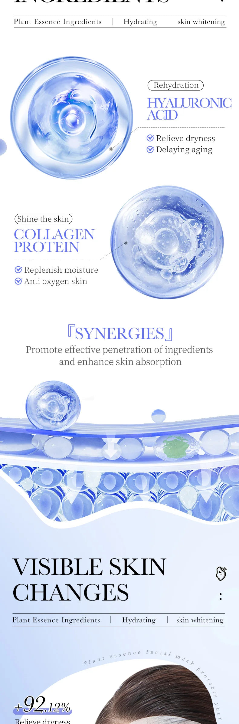 15pcs BIOAQUA Retinol Collagen Facial Masks Firming Moisturizing Nourishing Hydrating Face Mask Facial Skin Care Products Nanasbeautyholic