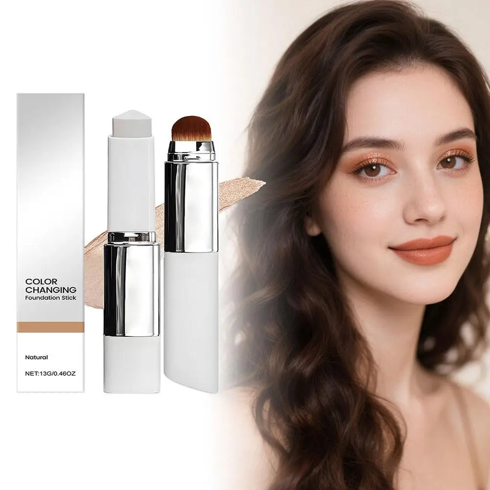 2-in-1 Color-Changing Foundation Stick | Moisturizing & Brightening | All Skin Types