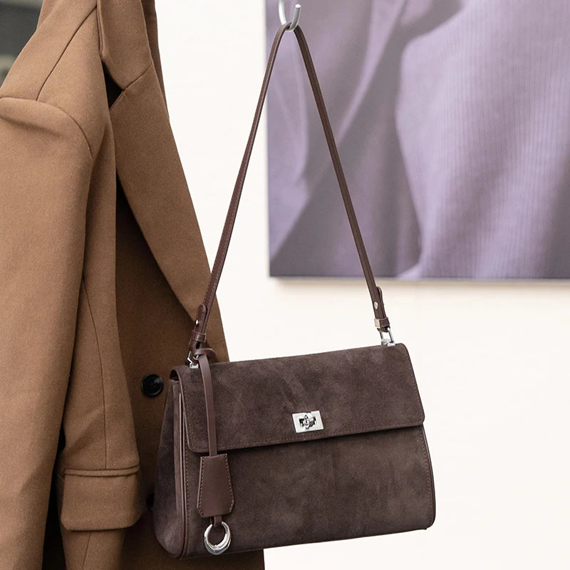 Malluo Women's Cow Genuine Leather Shoulder Bag