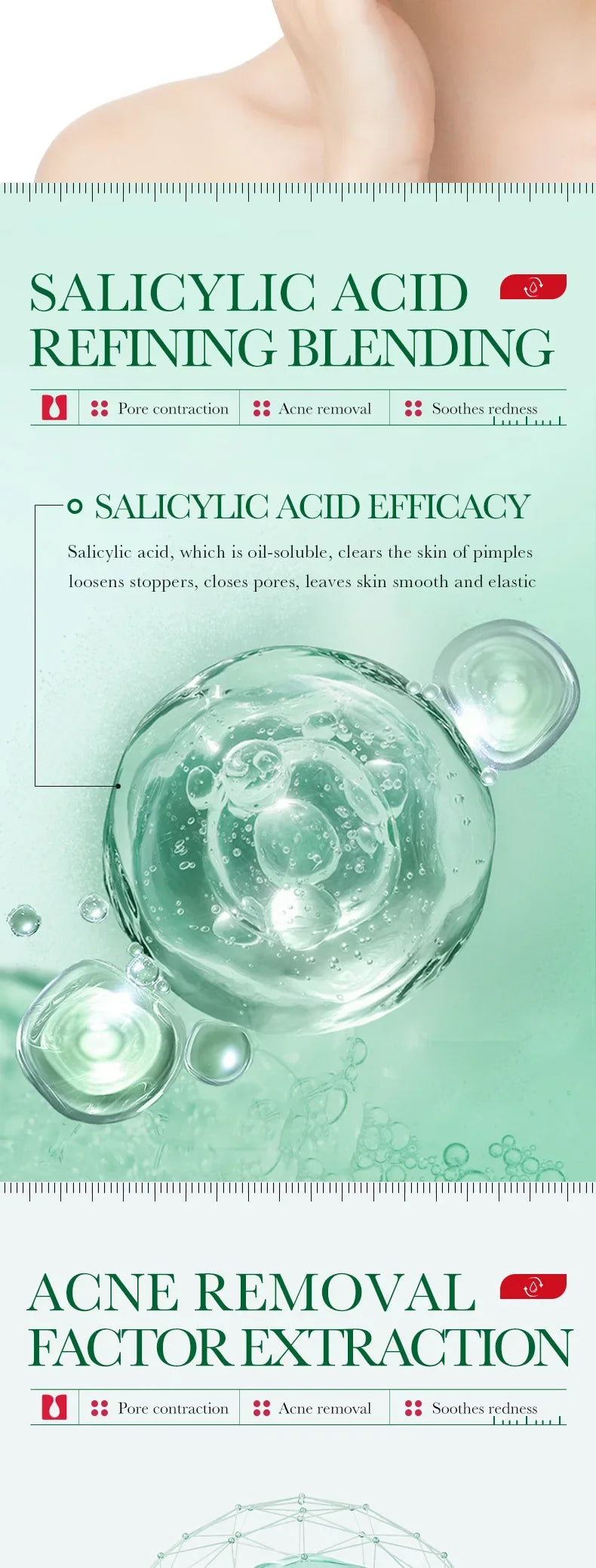 BIOAQUA Salicylic Acid Acne Removing Essence Face Serum skincare Moisturizing Repairing Acne