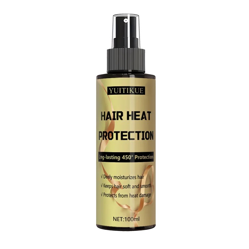 Hair heat protection spray, long-lasting protection up to 450 degrees, deeply moisturizes hair, making it soft and smooth. Nanasbeautyholic