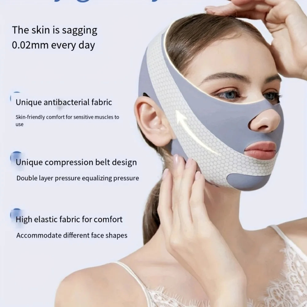 Face Slimming Bandage V Line Face Shaper Double Chin Reducer Face Lifting Belt Anti Wrinkle Facial Massager Women Skin Care Tool Nanasbeautyholic