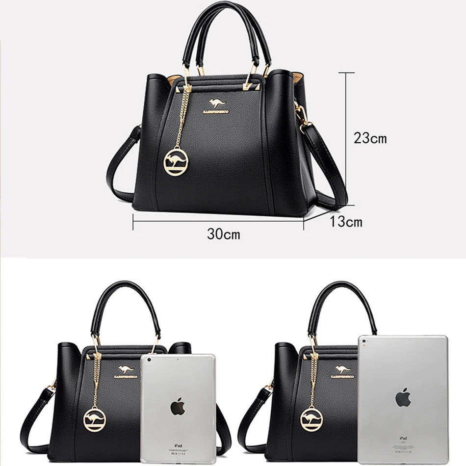 Luxury Women Designer 3 Layers Shoulder